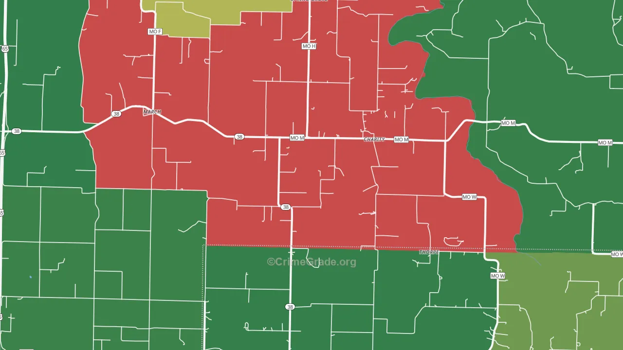 65644, MO Map of Theft Rates