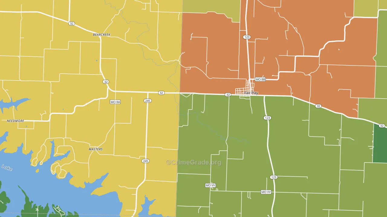 65649, MO Map of Theft Rates