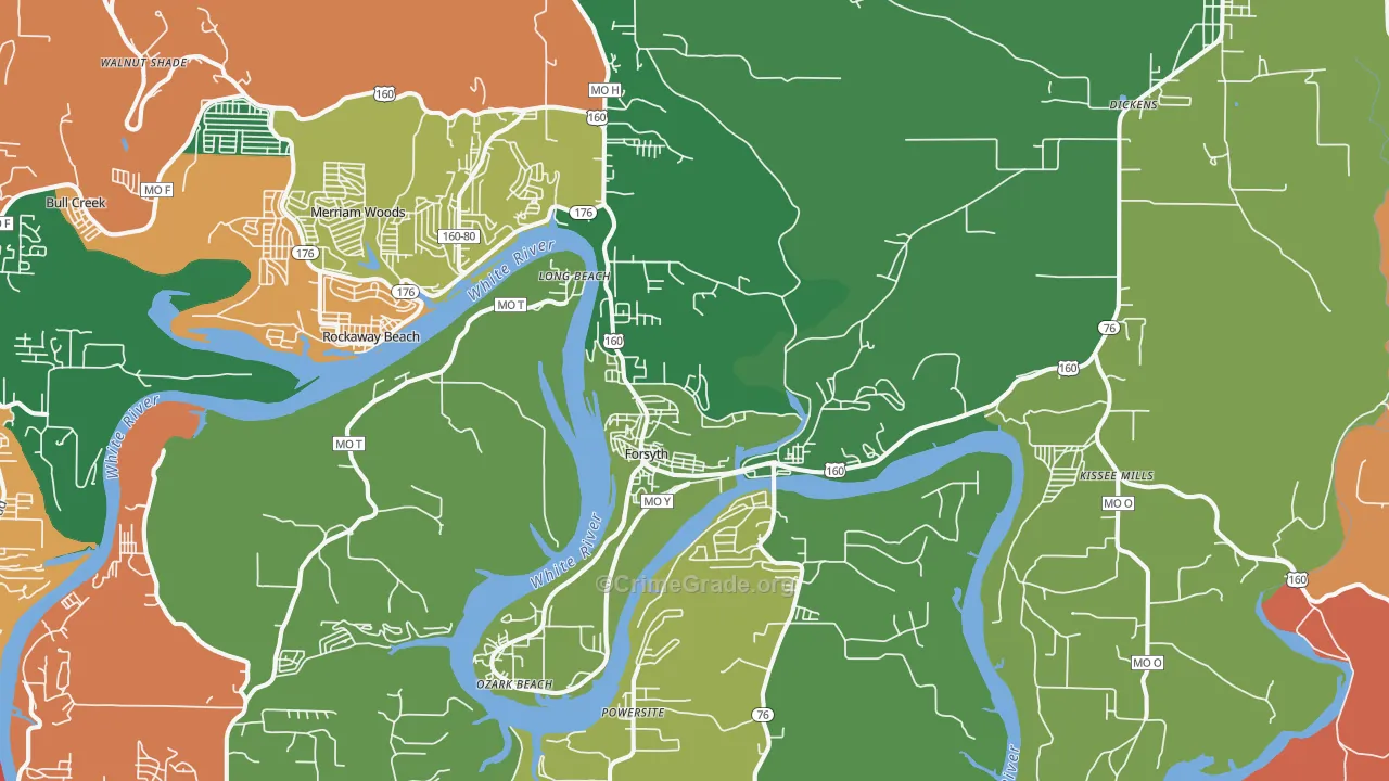 65653, MO Map of Theft Rates