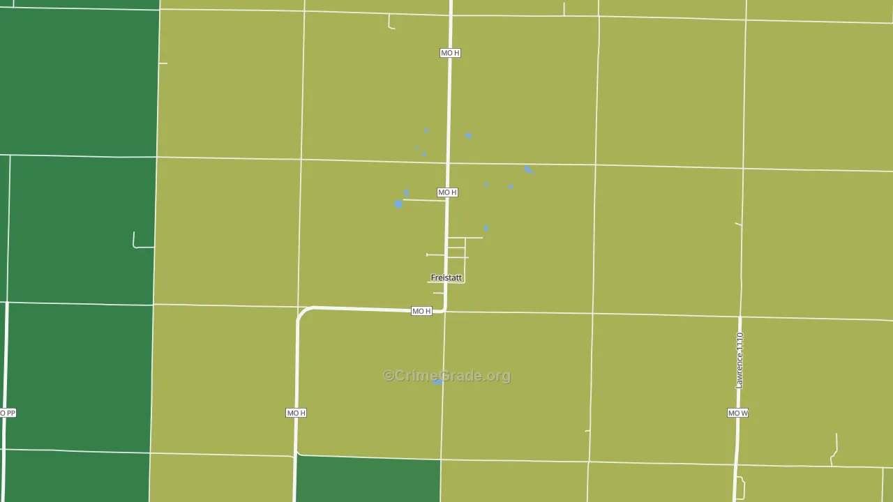 65654, MO Map of Theft Rates