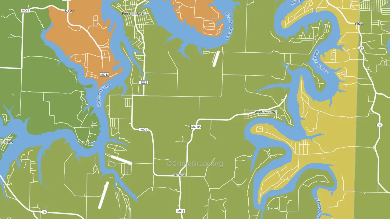 65658, MO Map of Theft Rates