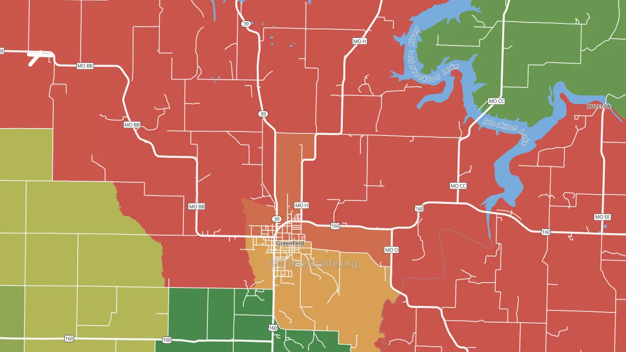 65661, MO Map of Theft Rates