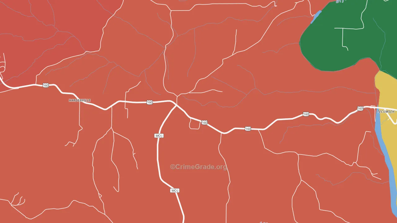 65666, MO Map of Theft Rates