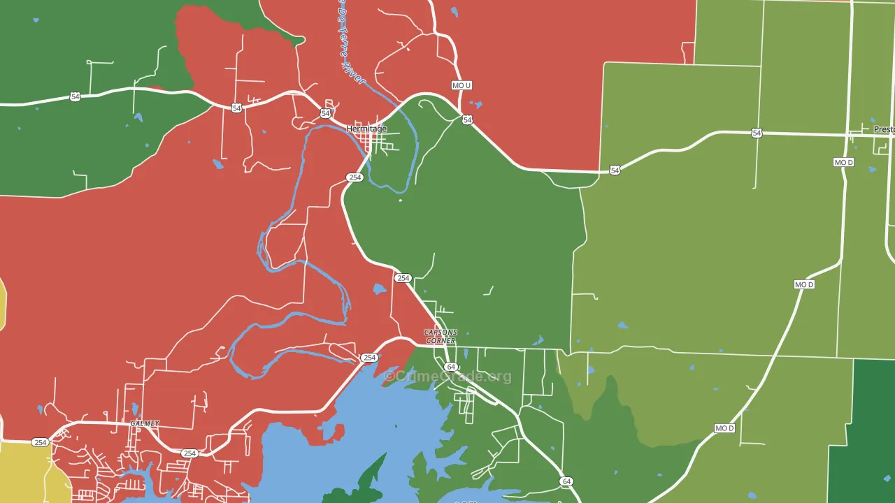 65668, MO Map of Theft Rates