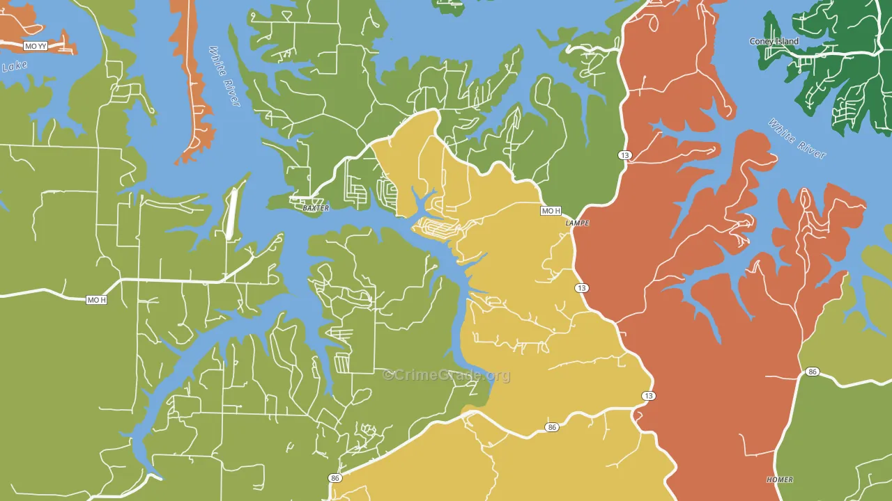 65681, MO Map of Theft Rates