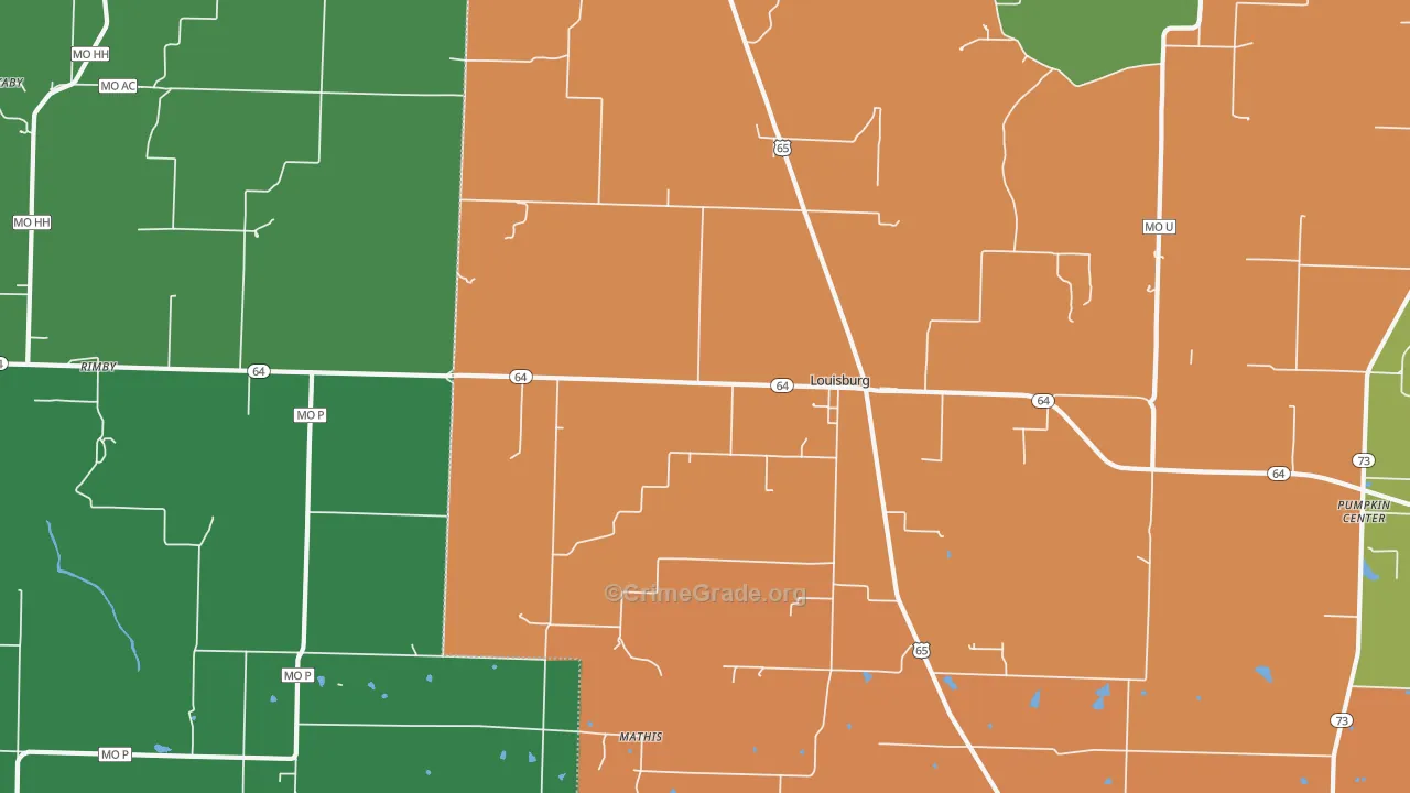 65685, MO Map of Theft Rates