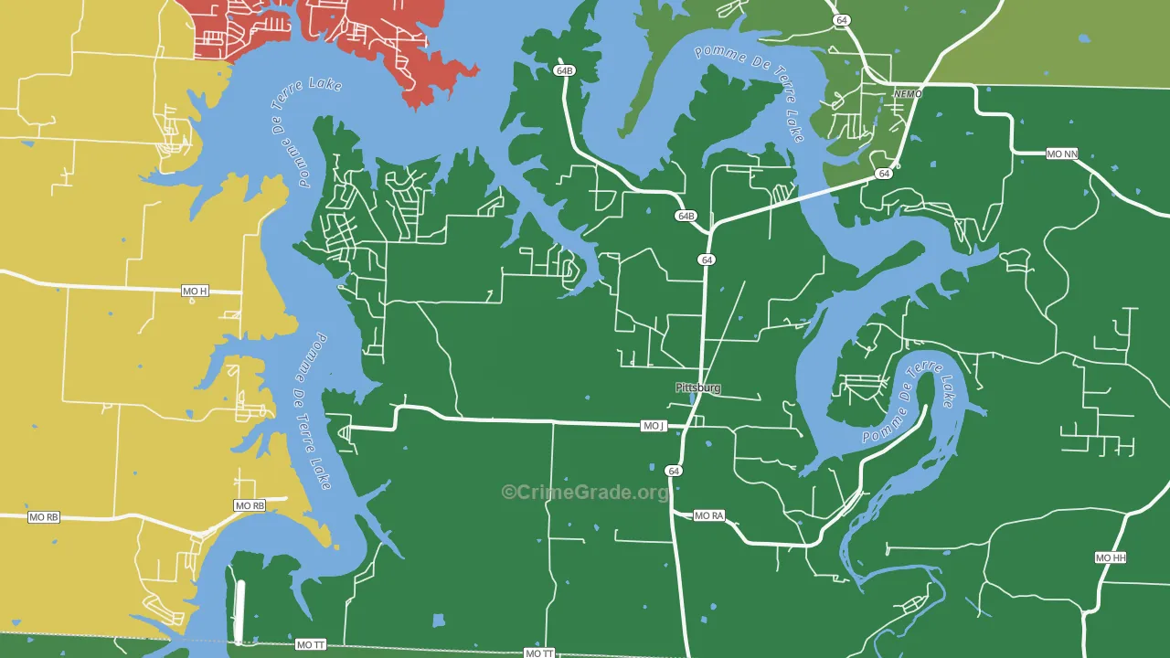65724, MO Map of Theft Rates
