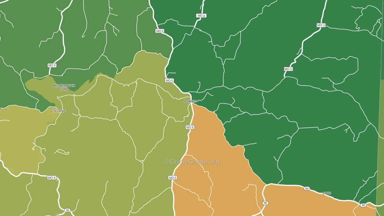 65730, MO Map of Theft Rates