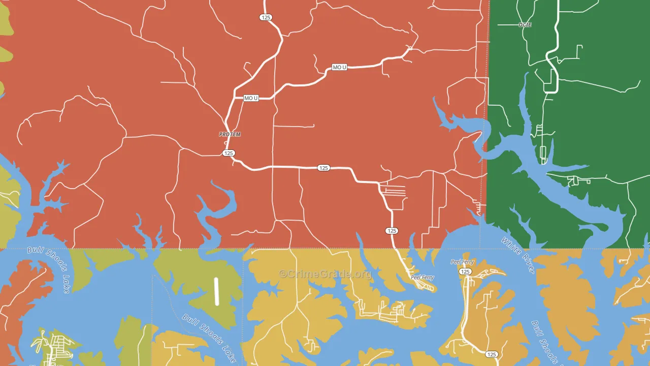 65733, MO Map of Theft Rates
