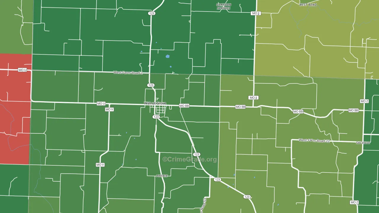 65770, MO Map of Theft Rates