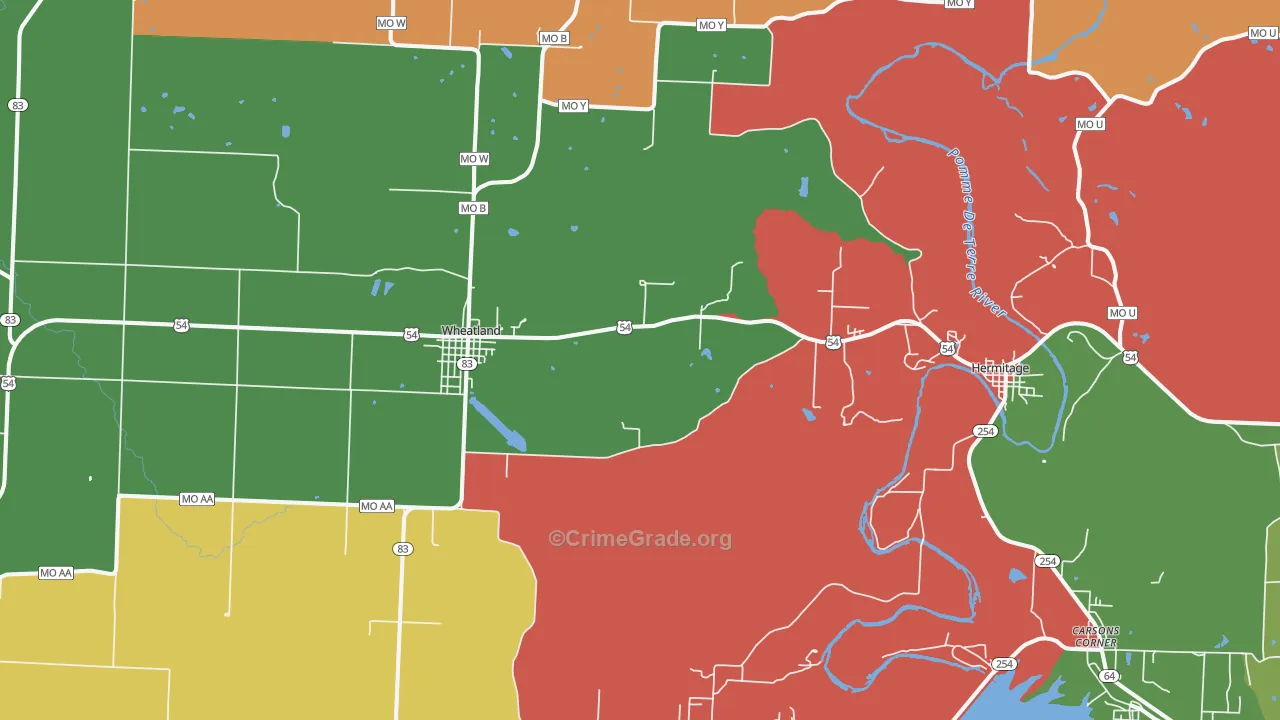 65779, MO Map of Theft Rates