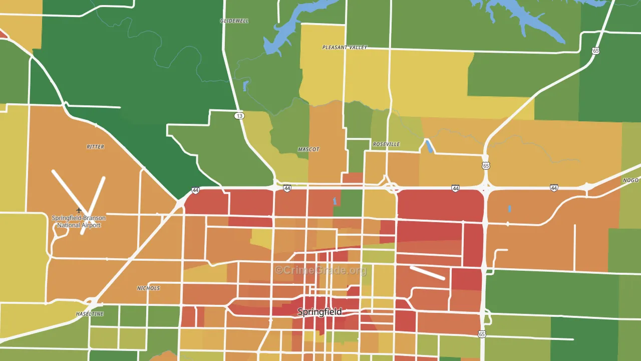 65803, MO Map of Theft Rates