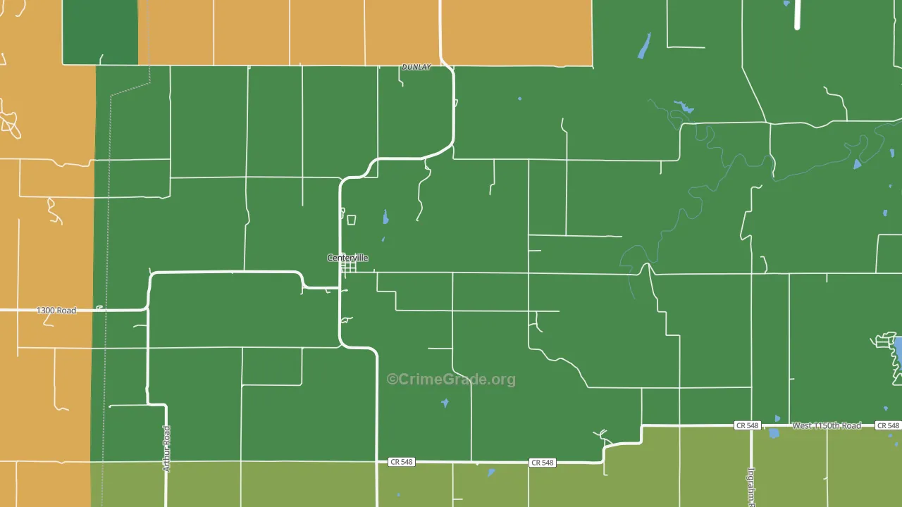 66014, KS Map of Theft Rates