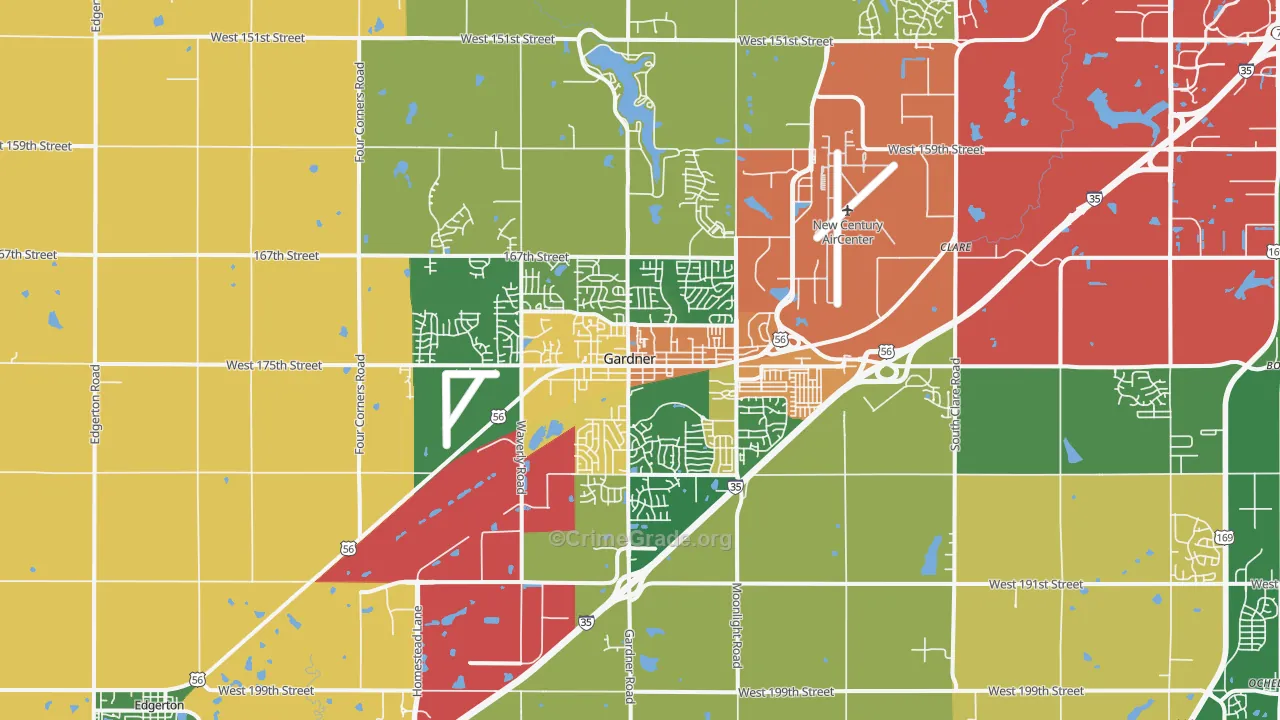 66030, KS Map of Theft Rates