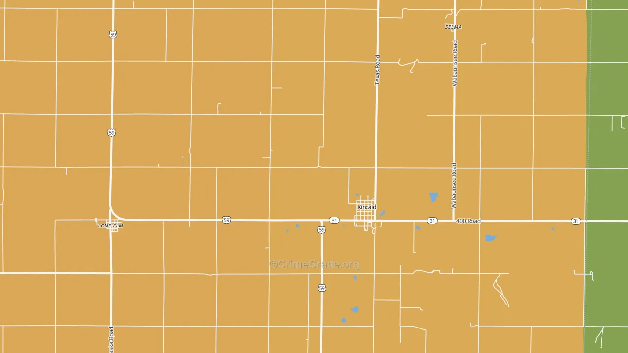 66039, KS Map of Theft Rates