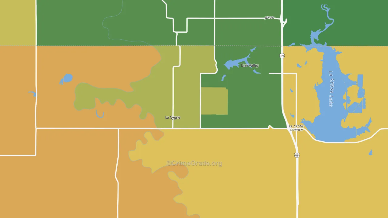 66040, KS Map of Theft Rates