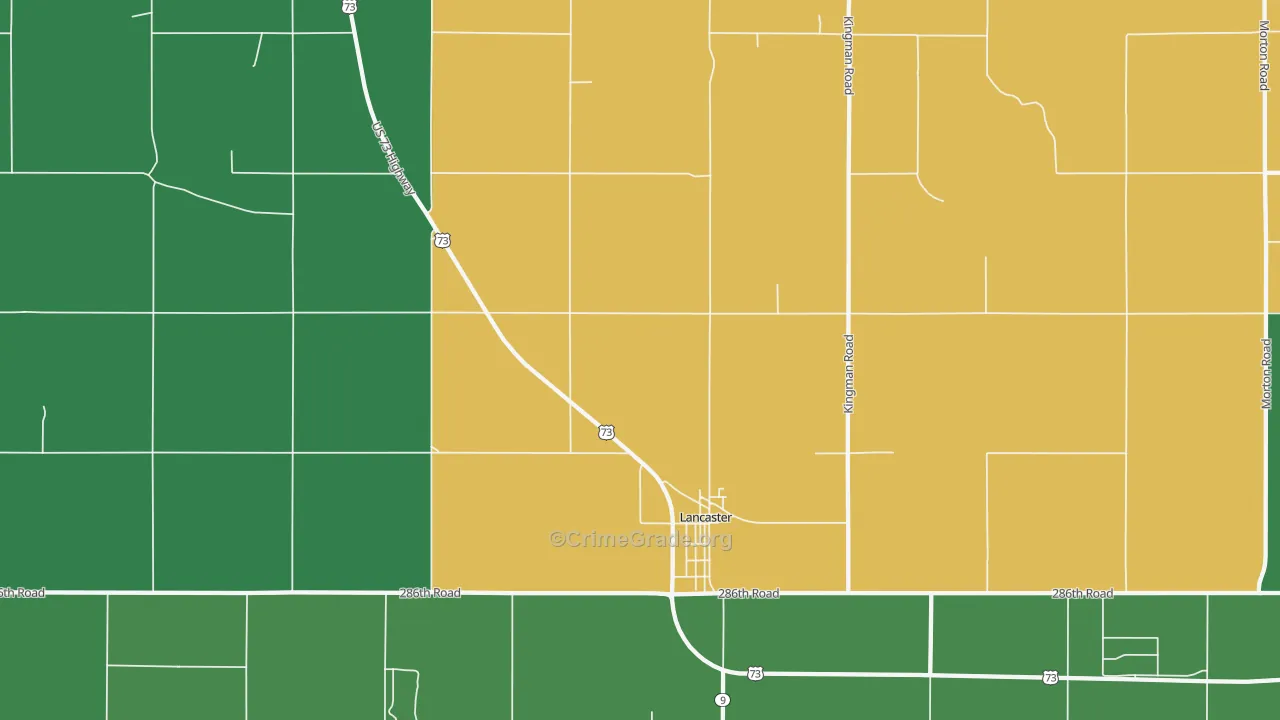 66041, KS Map of Theft Rates
