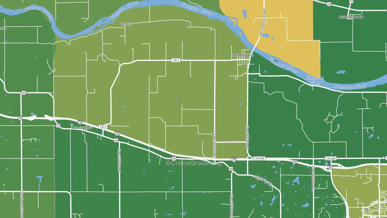 66050, KS Map of Theft Rates