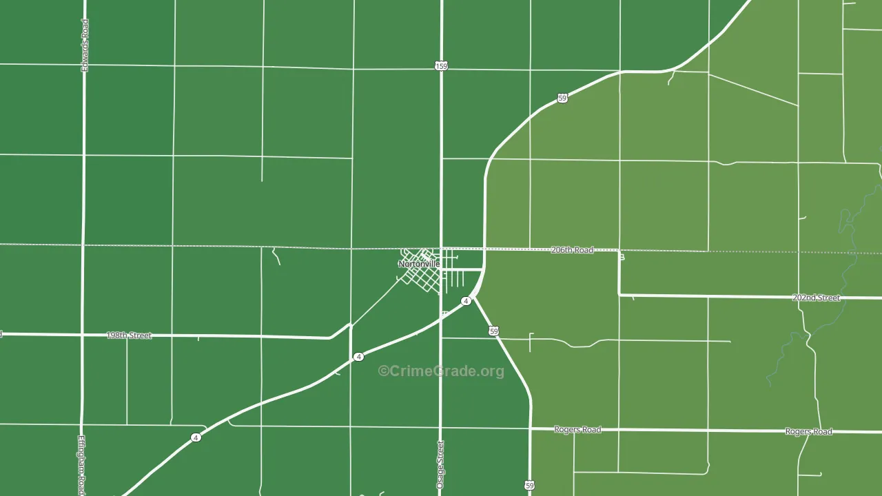 66060, KS Map of Theft Rates