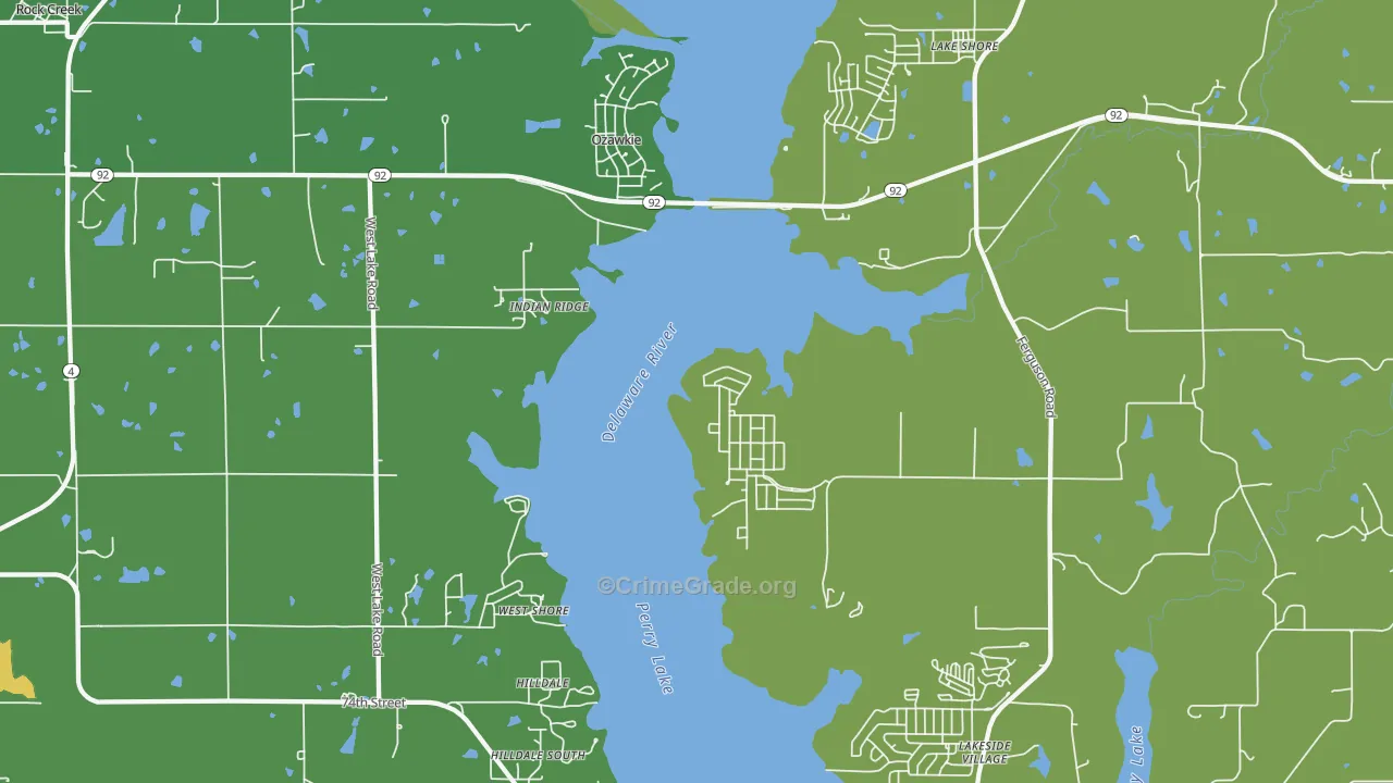 66070, KS Map of Theft Rates