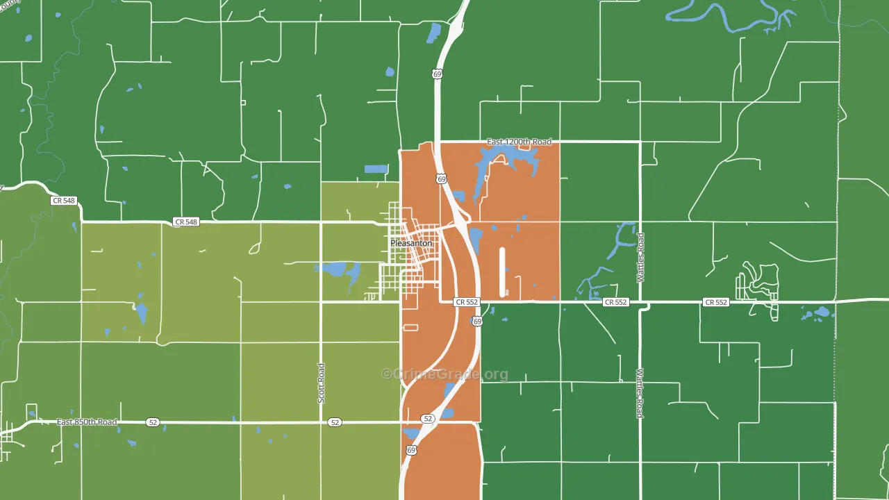 66075, KS Map of Theft Rates
