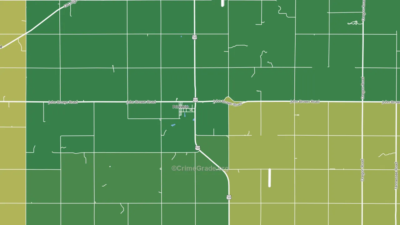 66078, KS Map of Theft Rates
