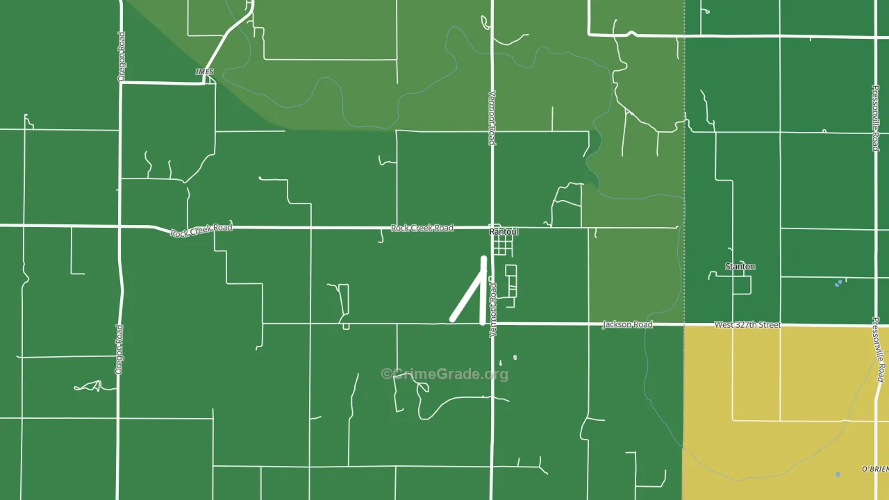 66079, KS Map of Theft Rates