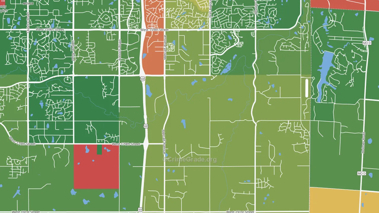 66085, KS Map of Theft Rates