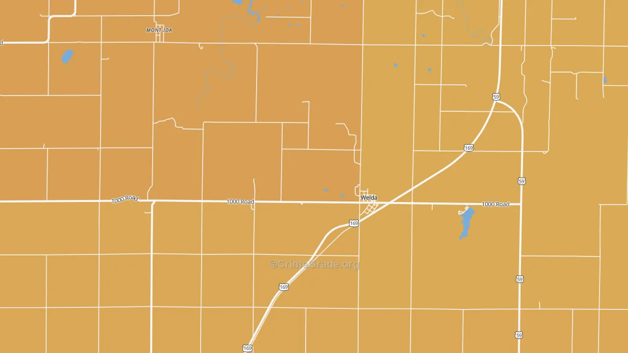 66091, KS Map of Theft Rates