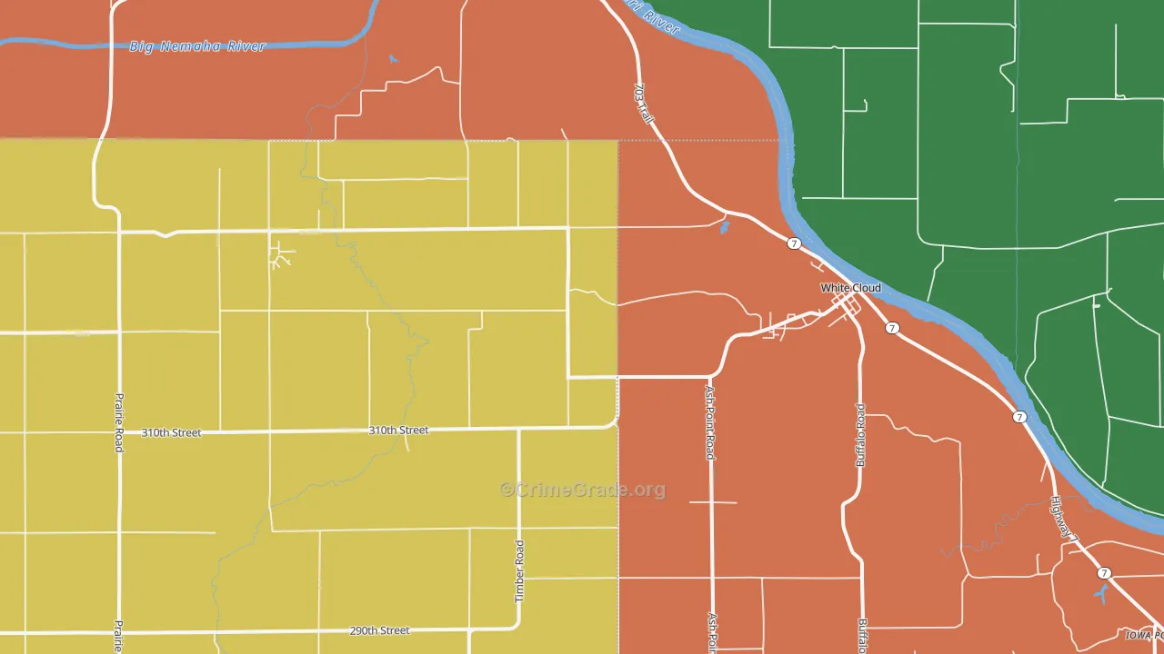 66094, KS Map of Theft Rates
