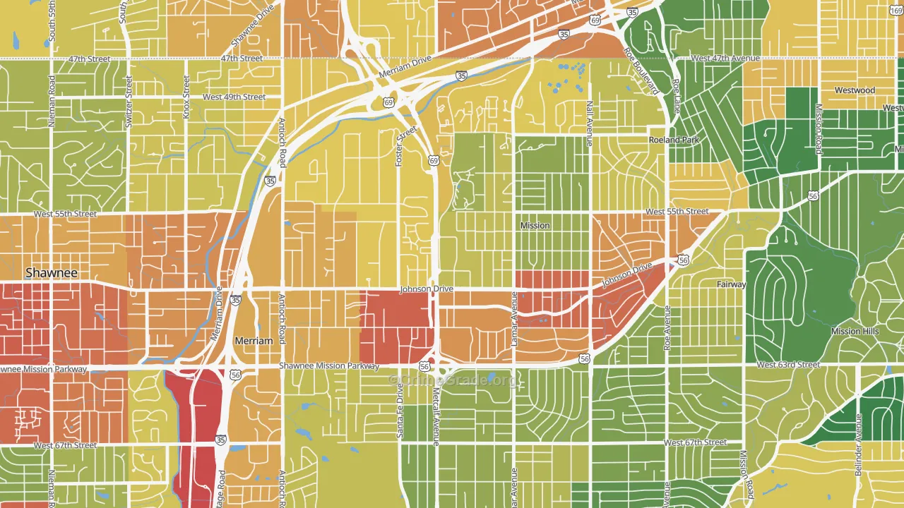 66202, KS Map of Theft Rates