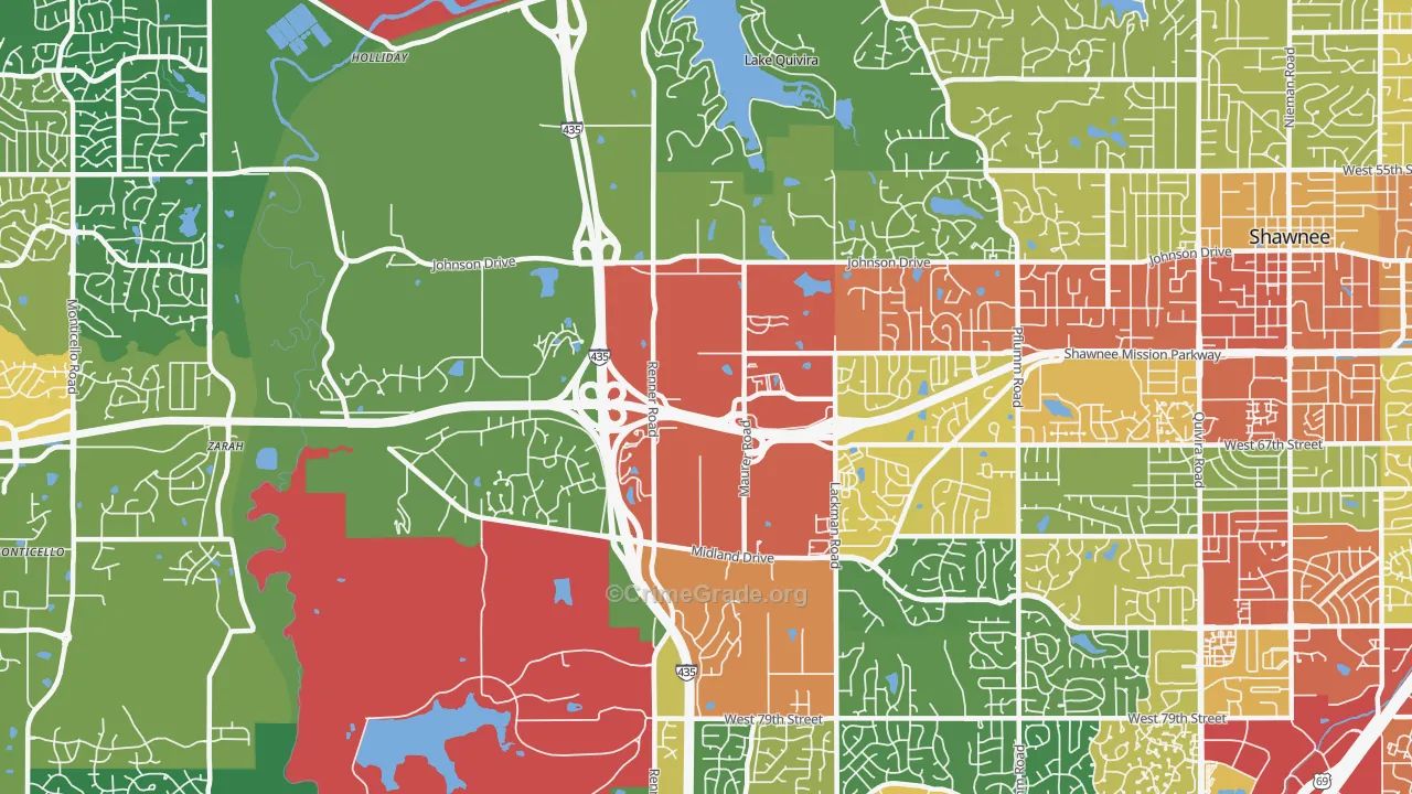 66217, KS Map of Theft Rates