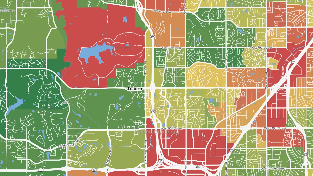 66219, KS Map of Theft Rates