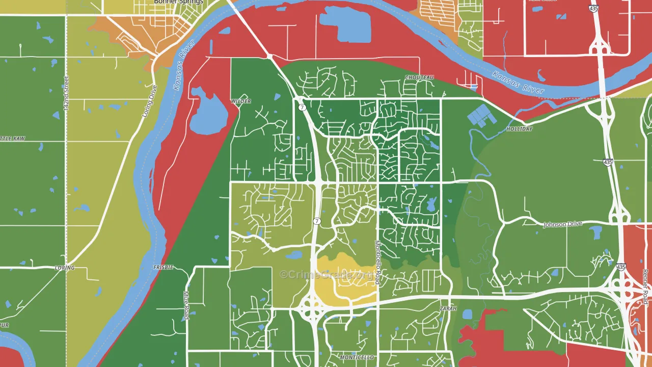 66226, KS Map of Theft Rates
