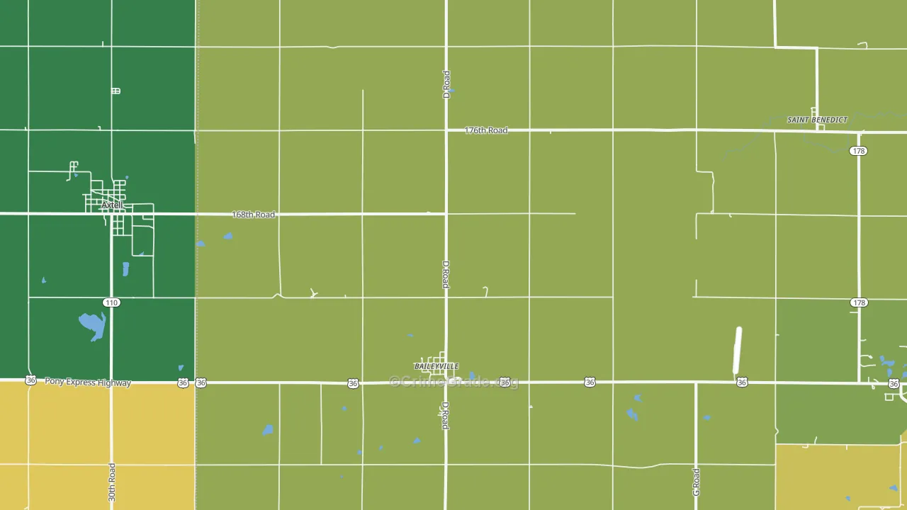 66404, KS Map of Theft Rates