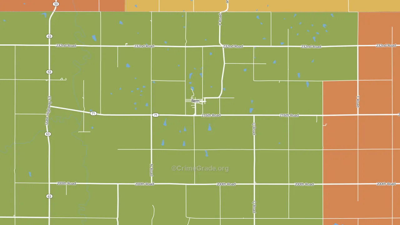 66408, KS Map of Theft Rates