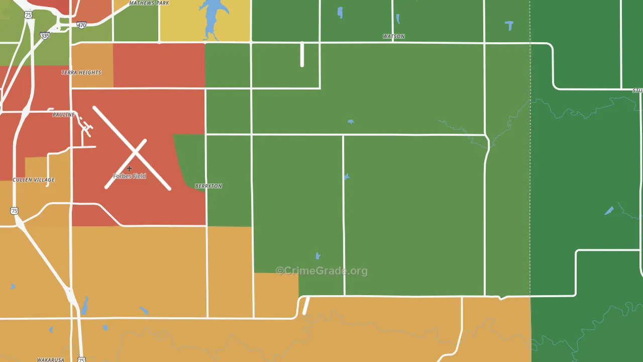66409, KS Map of Theft Rates