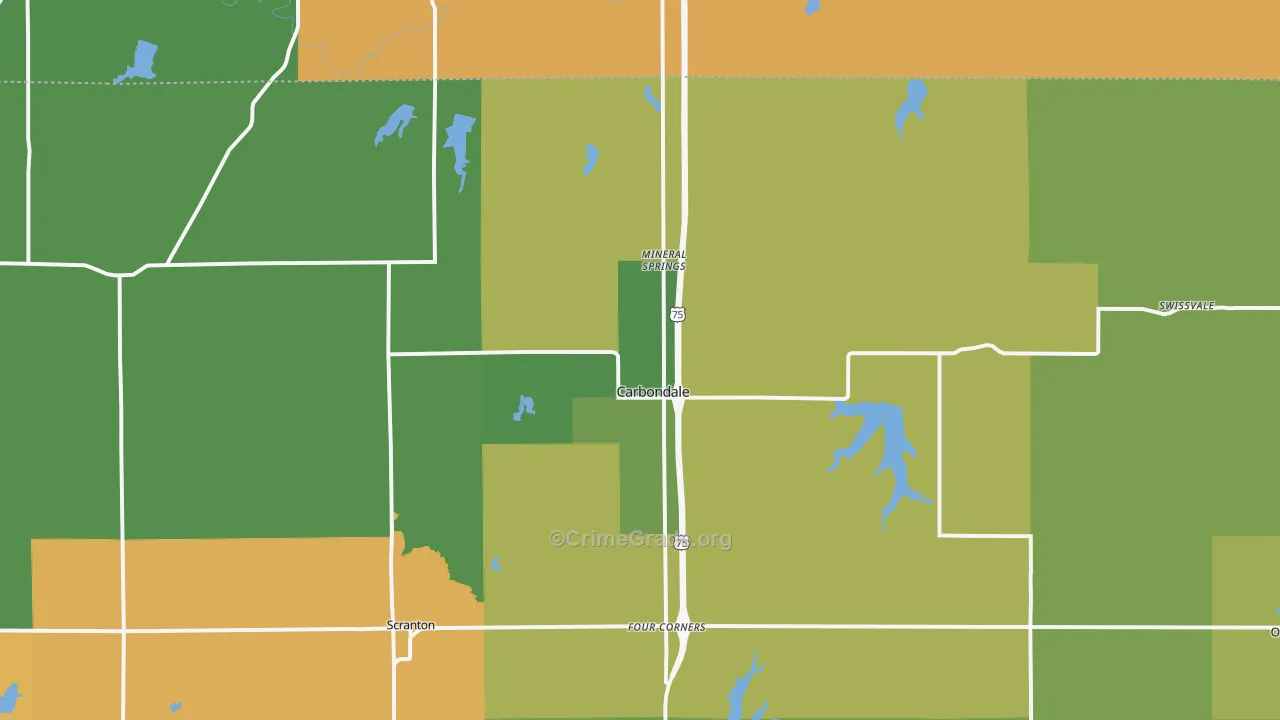 66414, KS Map of Theft Rates