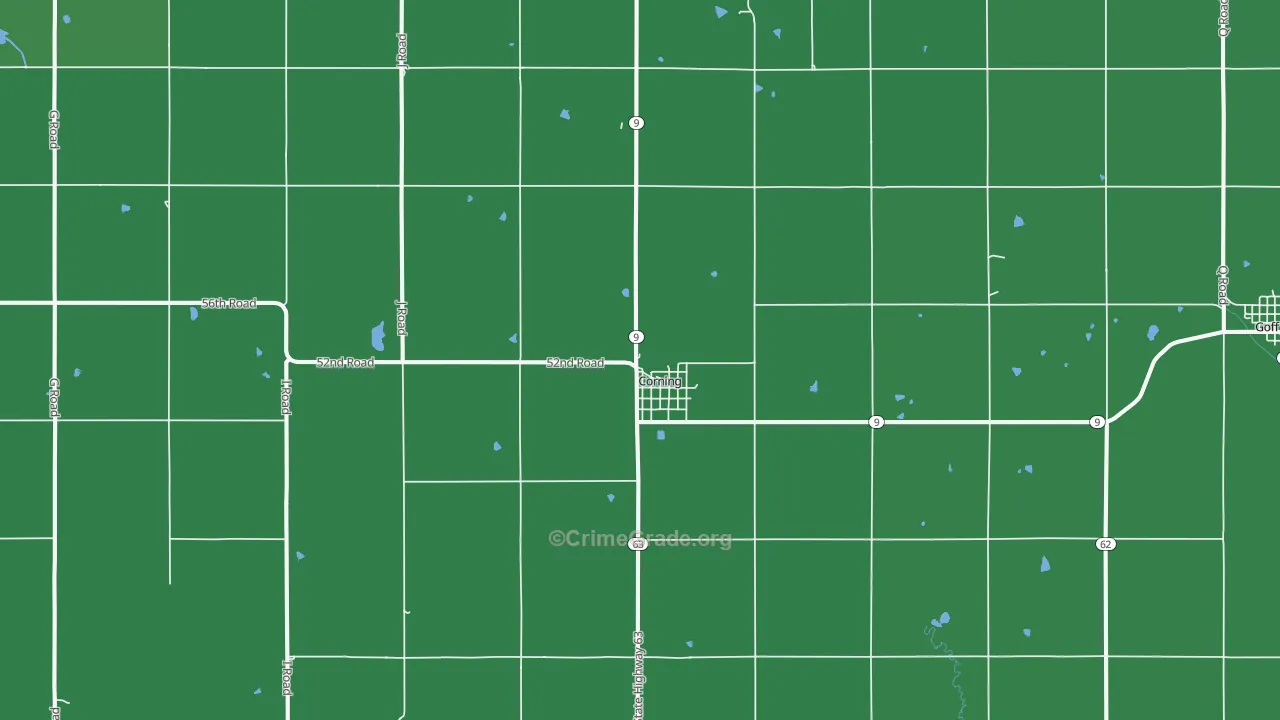66417, KS Map of Theft Rates