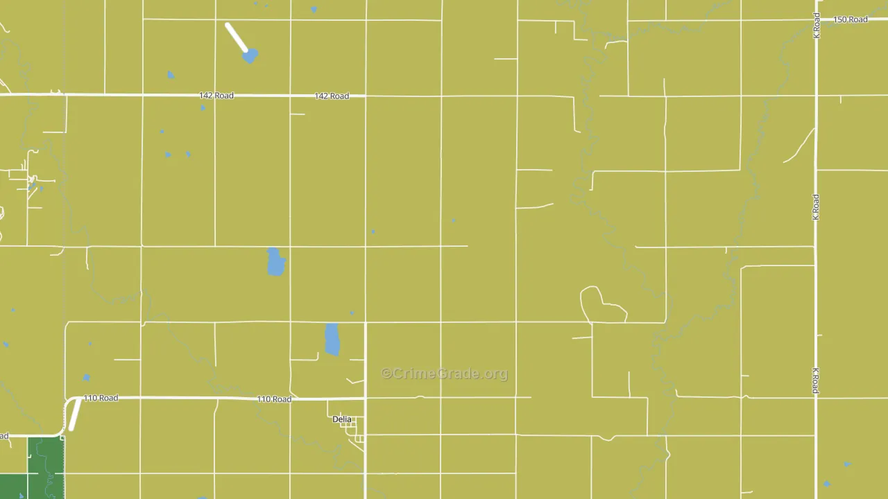 66418, KS Map of Theft Rates