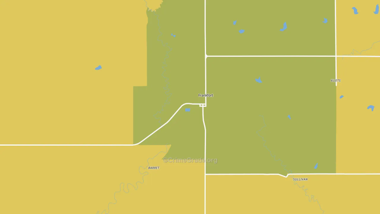 66427, KS Map of Theft Rates