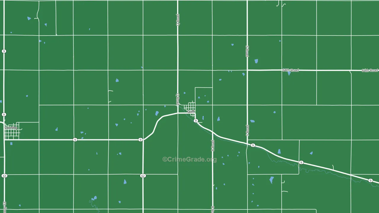 66428, KS Map of Theft Rates