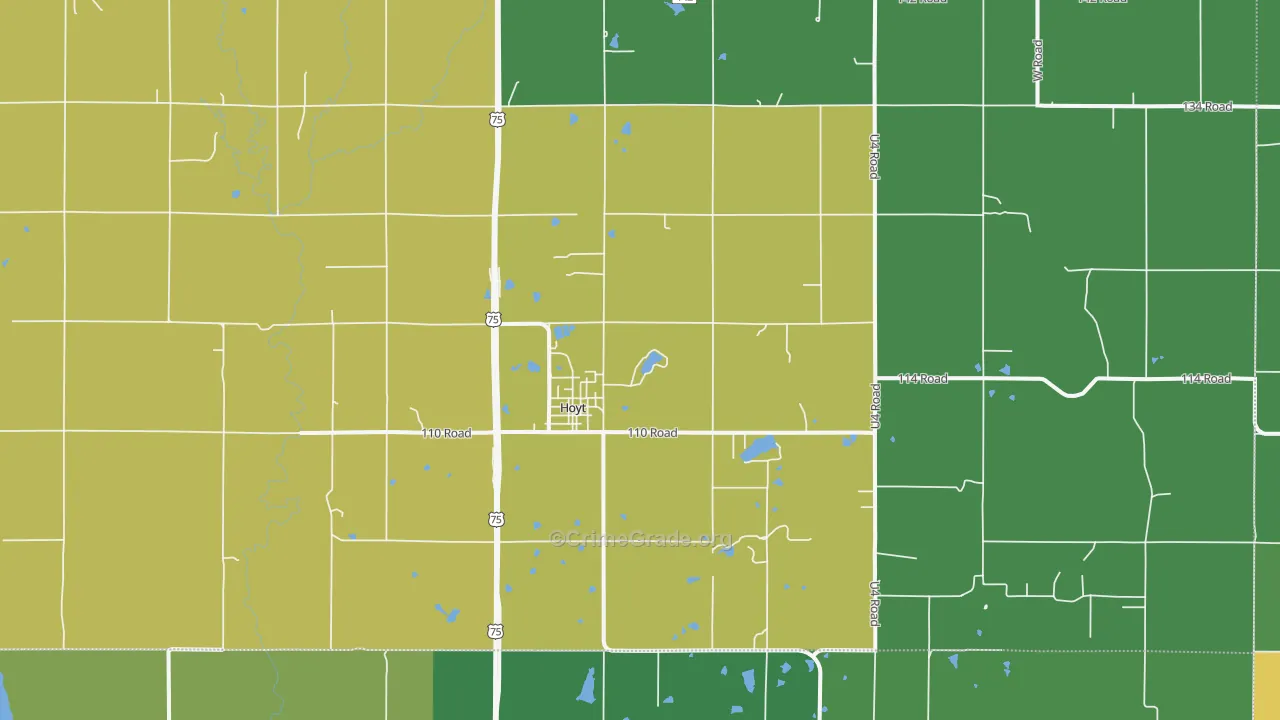 66440, KS Map of Theft Rates