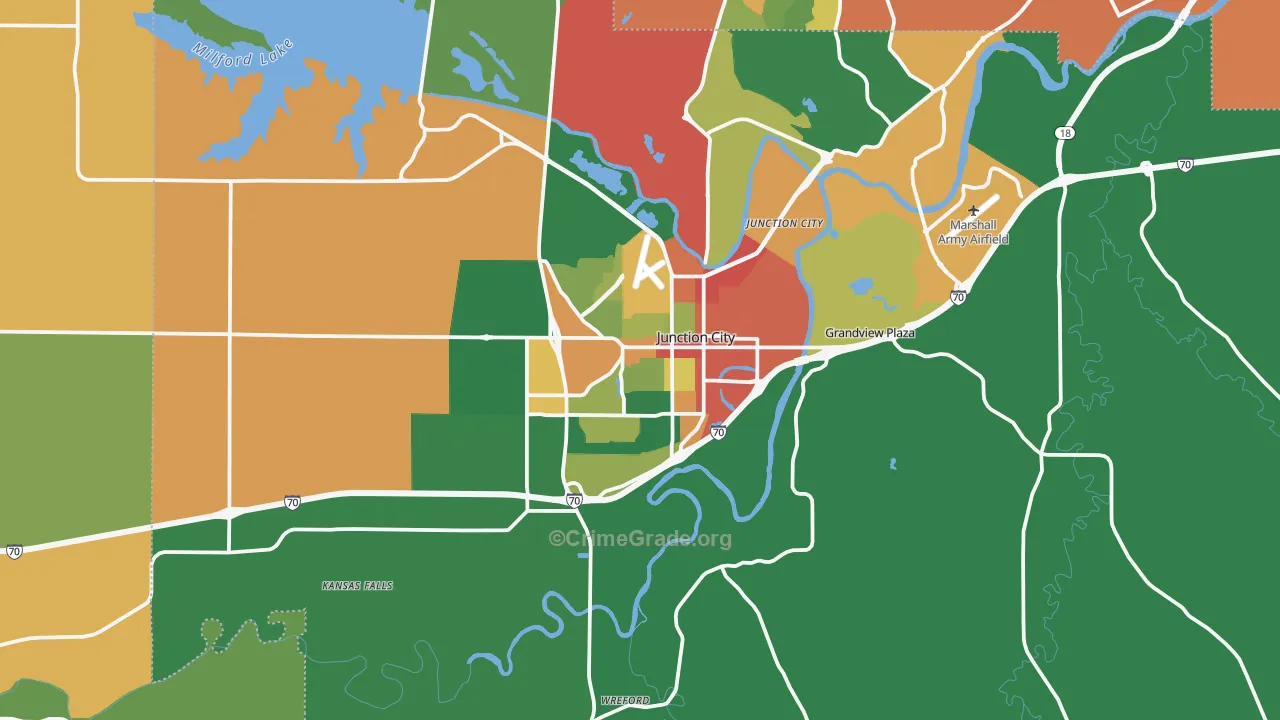 66441, KS Map of Theft Rates