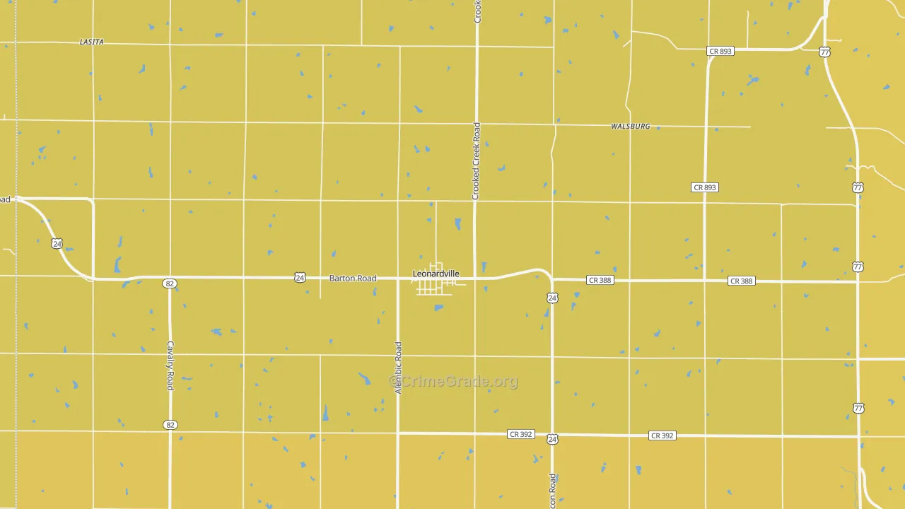66449, KS Map of Theft Rates
