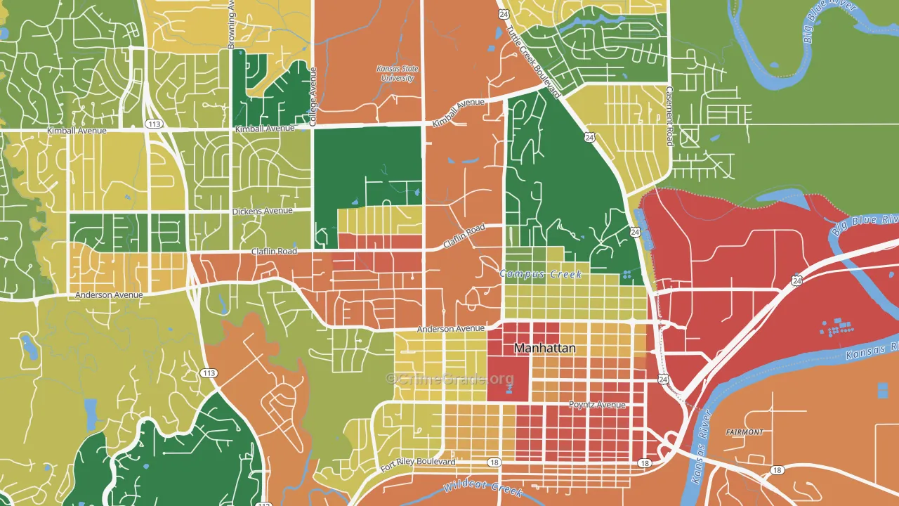 66506, KS Map of Theft Rates