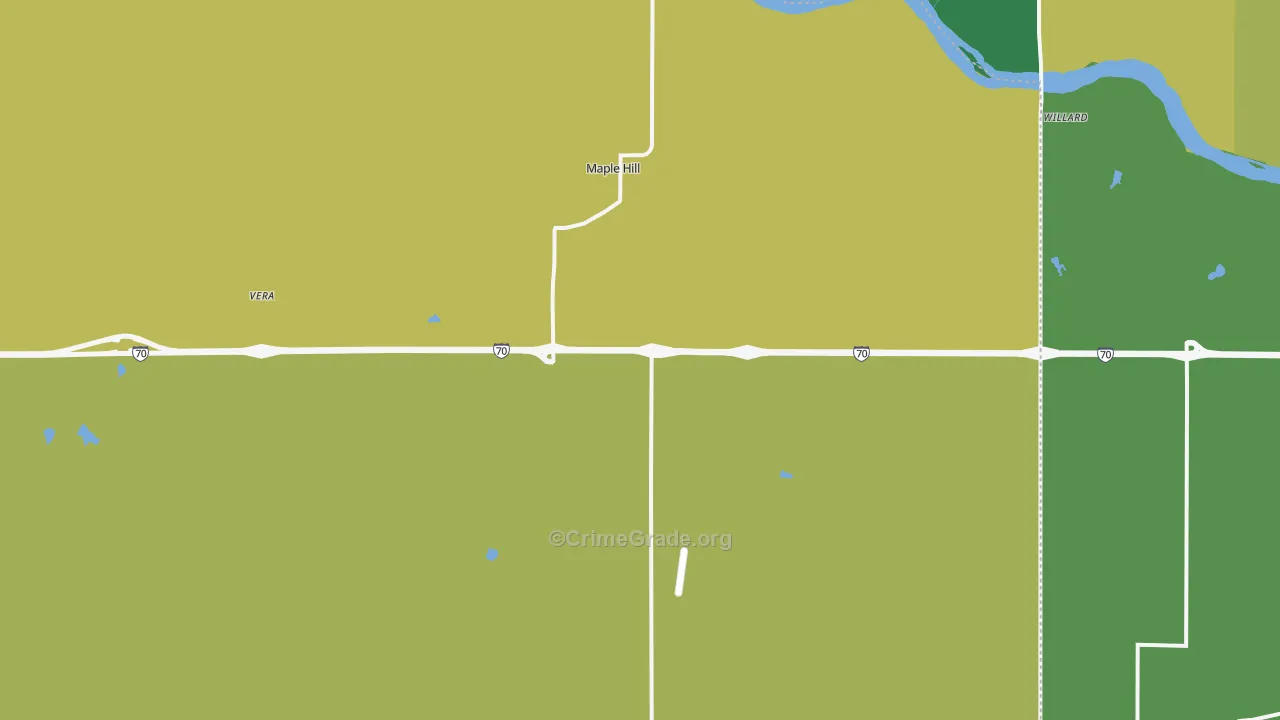 66507, KS Map of Theft Rates