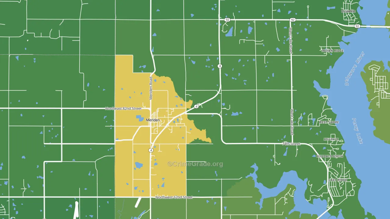 66512, KS Map of Theft Rates
