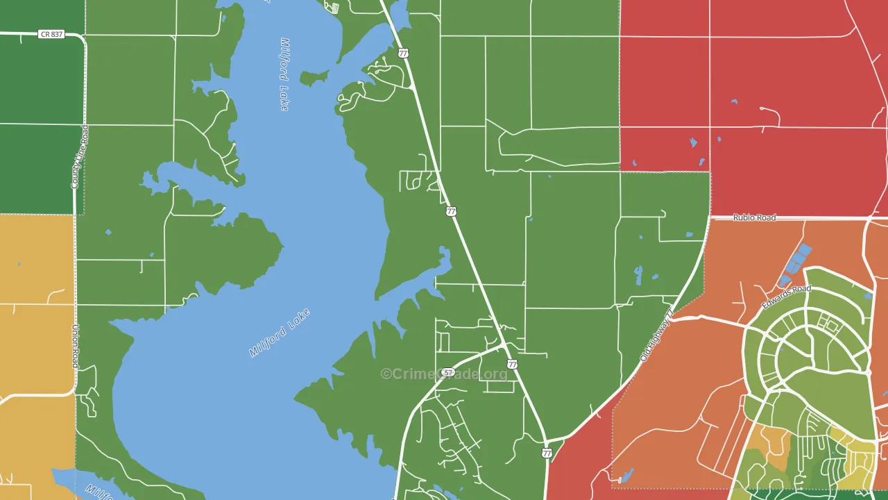 66514, KS Map of Theft Rates