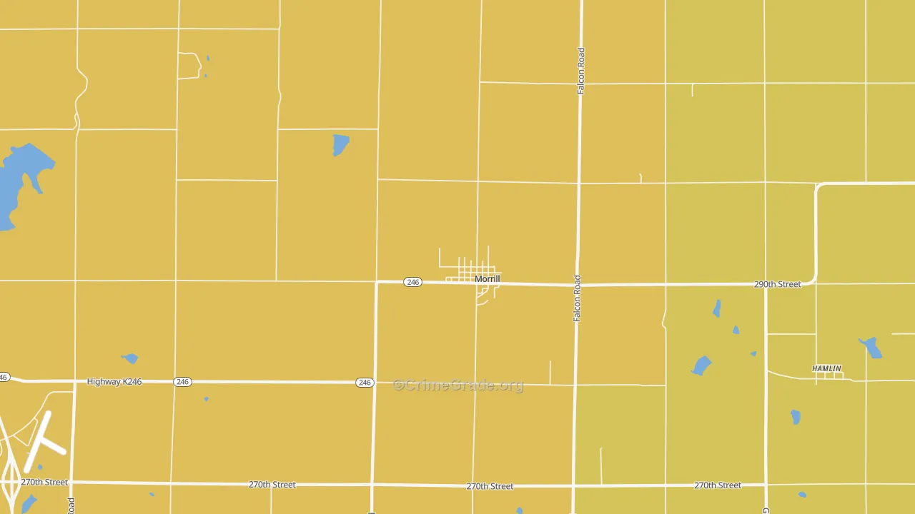66515, KS Map of Theft Rates